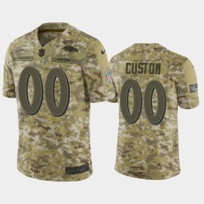 Men's Baltimore Ravens #00 Custom Nike Salute to Service Limited Jersey - Camo