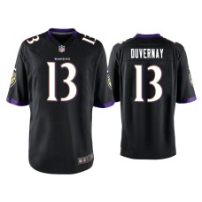 Men's Baltimore Ravens #13 Devin Duvernay Black Game Jersey