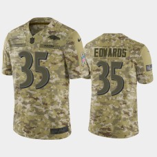 Men's Baltimore Ravens #35 Gus Edwards Nike Salute to Service Jersey - Camo