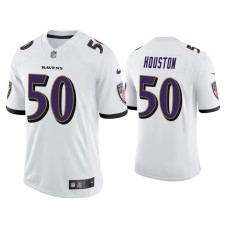 Men's Baltimore Ravens #50 Justin Houston Vapor Limited White Jersey