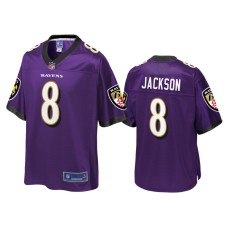 Youth Baltimore Ravens #8 Lamar Jackson Purple Player Jersey