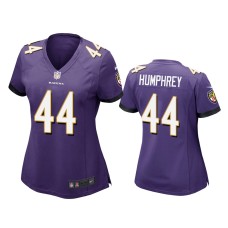 Women's Baltimore Ravens #44 Marlon Humphrey Purple Game Jersey