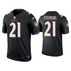 Men's Baltimore Ravens #21 Brandon Stephens Black Legend Jersey