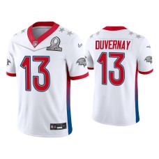 Men's Baltimore Ravens #13 Devin Duvernay 2022 AFC Pro Bowl White Game Jersey