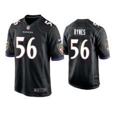 Men's Baltimore Ravens #56 Josh Bynes Black Game Jersey