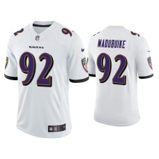 Men's Baltimore Ravens #92 Justin Madubuike Vapor Limited White Jersey