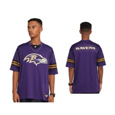 Men's Baltimore Ravens Team Logo Purple Replica Jersey