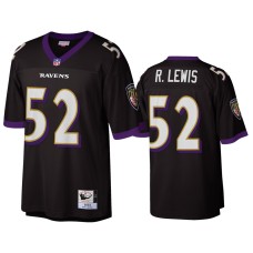 Men's Baltimore Ravens #52 Ray Lewis Black 2004 Authentic Jersey