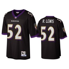 Men's Baltimore Ravens #52 Ray Lewis Black Legacy Replica Jersey