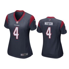 Men's Houston Texans #4 2019 Deshaun Watson Navy Game Jersey