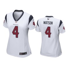 Men's Houston Texans #4 2019 Deshaun Watson White Game Jersey