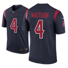 Men's Houston Texans #4 Deshaun Watson Navy Nike legend color rush Jersey