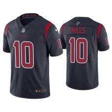 Men's Houston Texans #10 Color Rush Limited Davis Mills Navy Jersey