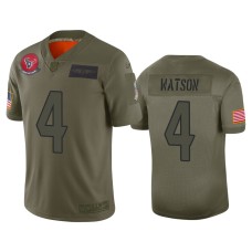 Men's Houston Texans #4 Deshaun Watson Camo 2019 Salute to Service Limited Jersey