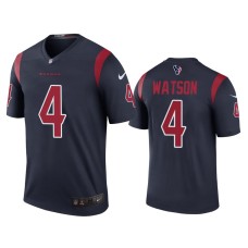 Men's Houston Texans #4 Color Rush Legend Deshaun Watson Navy Jersey