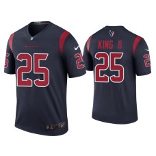 Men's Houston Texans #25 Color Rush Legend Desmond King Navy Jersey