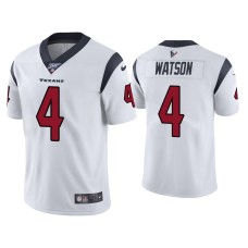 Men's Houston Texans #4 Deshaun Watson 100th Season White Vapor Limited Jersey