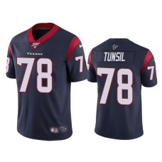 Men's Houston Texans #78 Laremy Tunsil 100th Season Navy Vapor Limited Jersey