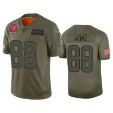 Men's Houston Texans #88 Jordan Akins Camo 2019 Salute to Service Limited Jersey