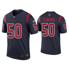 Men's Houston Texans #50 Color Rush Legend Jordan Jenkins Navy Jersey