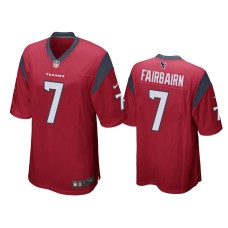 Men's Houston Texans #7 Ka'imi Fairbairn Red Game Jersey