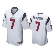 Men's Houston Texans #7 Ka'imi Fairbairn White Game Jersey