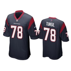 Men's Houston Texans #78 Laremy Tunsil Navy Game Jersey