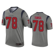 Men's Houston Texans #78 Laremy Tunsil Gray Inverted Legend Jersey