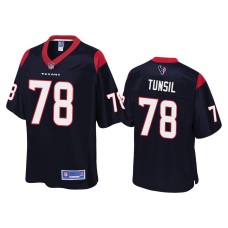 Men's Houston Texans #78 Laremy Tunsil Navy Pro Line Jersey