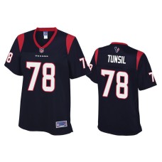 Women's Houston Texans #78 Laremy Tunsil Navy Pro Line Jersey