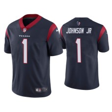 Men's Houston Texans #1 Lonnie Johnson Jr. Vapor Limited Navy Jersey