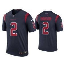 Men's Houston Texans #2 Color Rush Legend Mark Ingram Navy Jersey