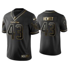 Men's Houston Texans #43 Golden Edition Vapor Limited Texans Neville Hewitt Black Jersey