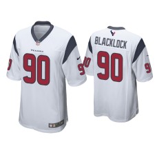 Men's Houston Texans #90 Ross Blacklock White Game Jersey