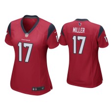 Women's Houston Texans #17 Anthony Miller Red Game Jersey