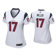 Women's Houston Texans #17 Anthony Miller White Game Jersey