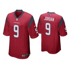 Men's Houston Texans #9 Brevin Jordan Red Game Jersey