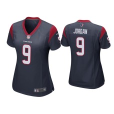 Women's Houston Texans #9 Brevin Jordan Navy Game Jersey