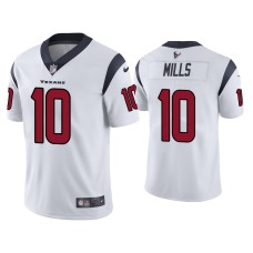 Men's Houston Texans #10 Vapor Limited Davis Mills Texans White Jersey