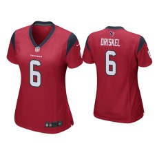 Women's Houston Texans #6 Jeff Driskel Red Game Jersey