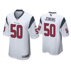 Men's Houston Texans #50 Jordan Jenkins White Game Jersey