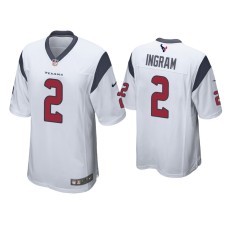 Men's Houston Texans #2 Mark Ingram White Game Jersey