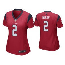 Women's Houston Texans #2 Mark Ingram Red Game Jersey