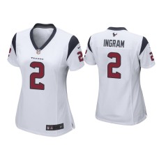 Women's Houston Texans #2 Mark Ingram White Game Jersey