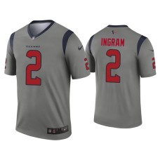 Men's Houston Texans #2 Mark Ingram Gray Inverted Legend Jersey