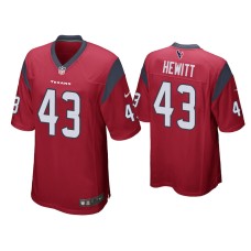 Men's Houston Texans #43 Neville Hewitt Red Game Jersey