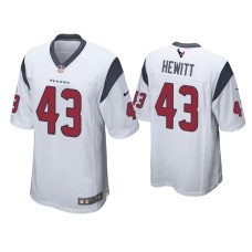 Men's Houston Texans #43 Neville Hewitt White Game Jersey