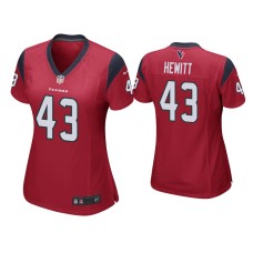 Women's Houston Texans #43 Neville Hewitt Red Game Jersey