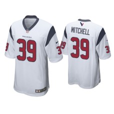 Men's Houston Texans #39 Terrance Mitchell White Game Jersey