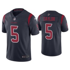 Men's Houston Texans #5 Color Rush Limited Tyrod Taylor Navy Jersey